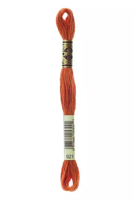 DMC 6 Strand Embroidery Floss - 921 Tuscan Ochre