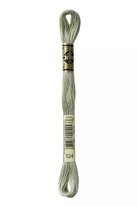 DMC 6 Strand Embroidery Floss - 524 Pebble Green