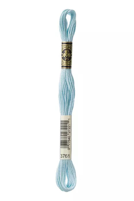 DMC 6 Strand Embroidery Floss - 3761 Aquamarine Blue