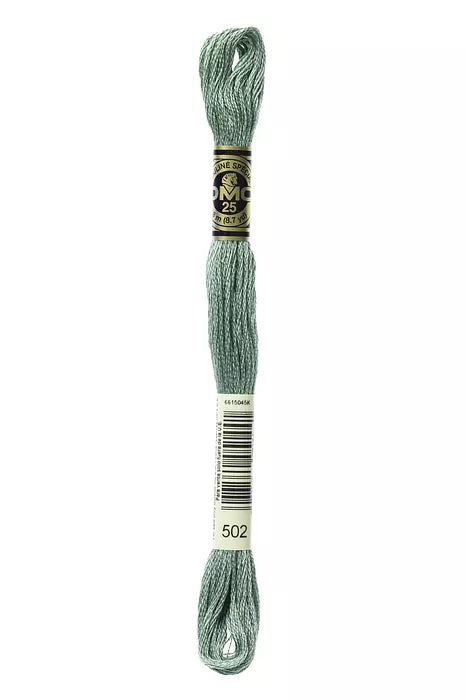 DMC 6 Strand Embroidery Floss - 502 Almond Leaf
