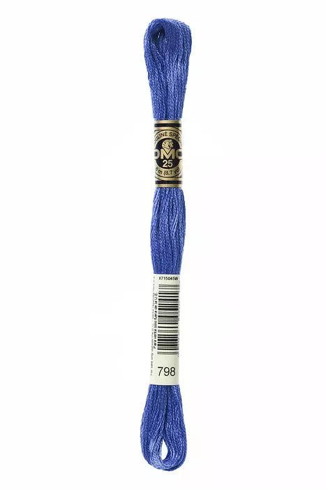 DMC 6 Strand Embroidery Floss - 798 Cobalt Blue