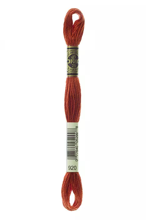DMC 6 Strand Embroidery Floss - 920 Sienna Ochre