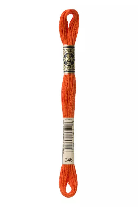 DMC 6 Strand Embroidery Floss - 946 Fire