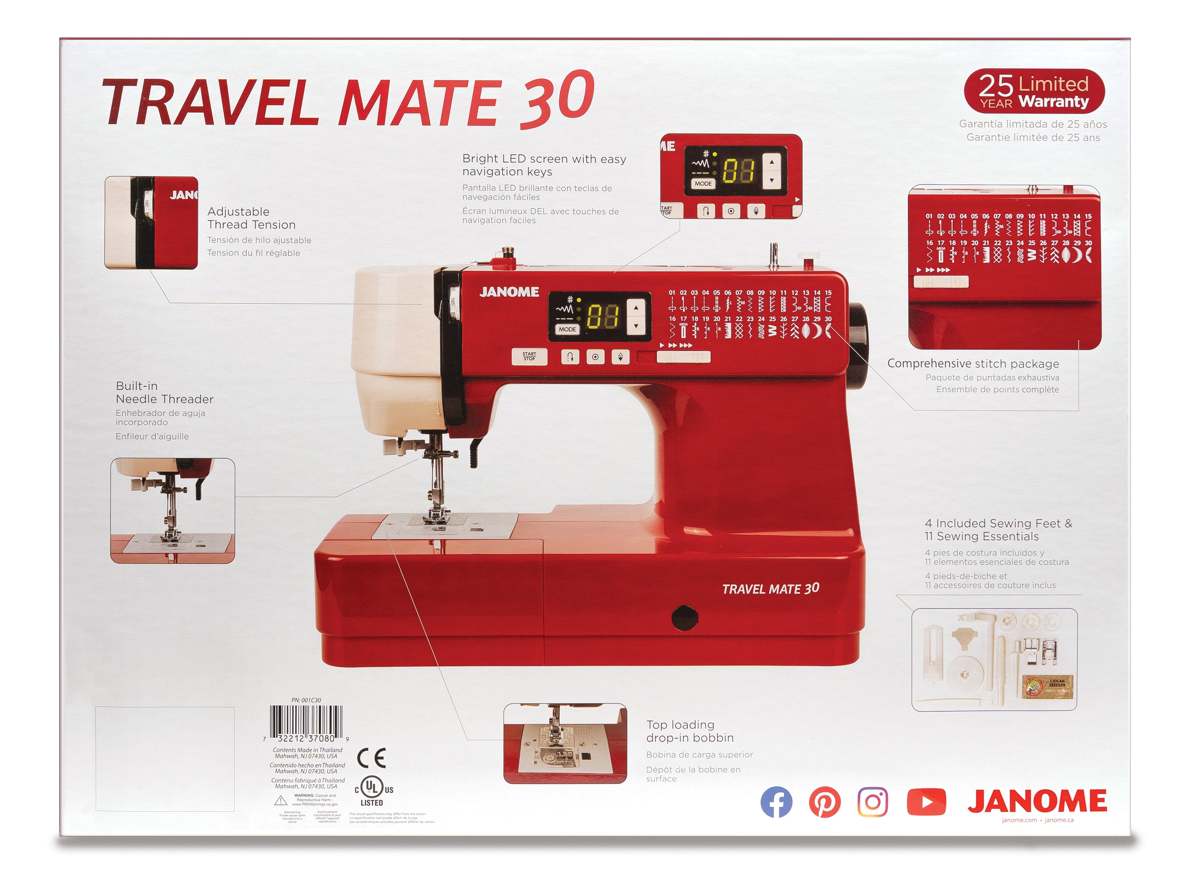 Janome Travel Mate 30 – Mended Hearts Quilting & Boutique