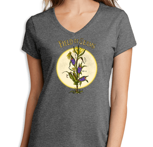 Field of Seams V-Neck T-Shirt