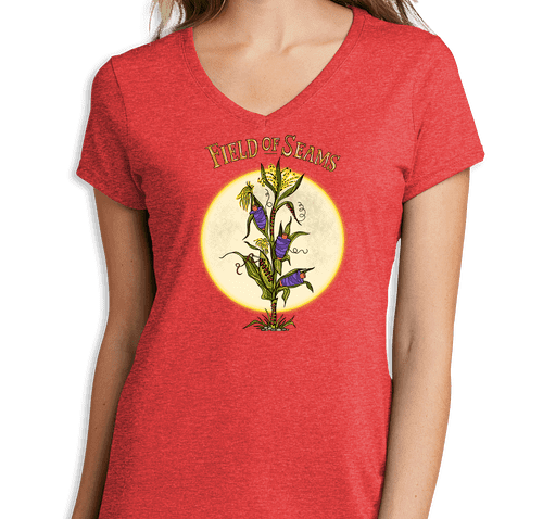 Field of Seams V-Neck T-Shirt