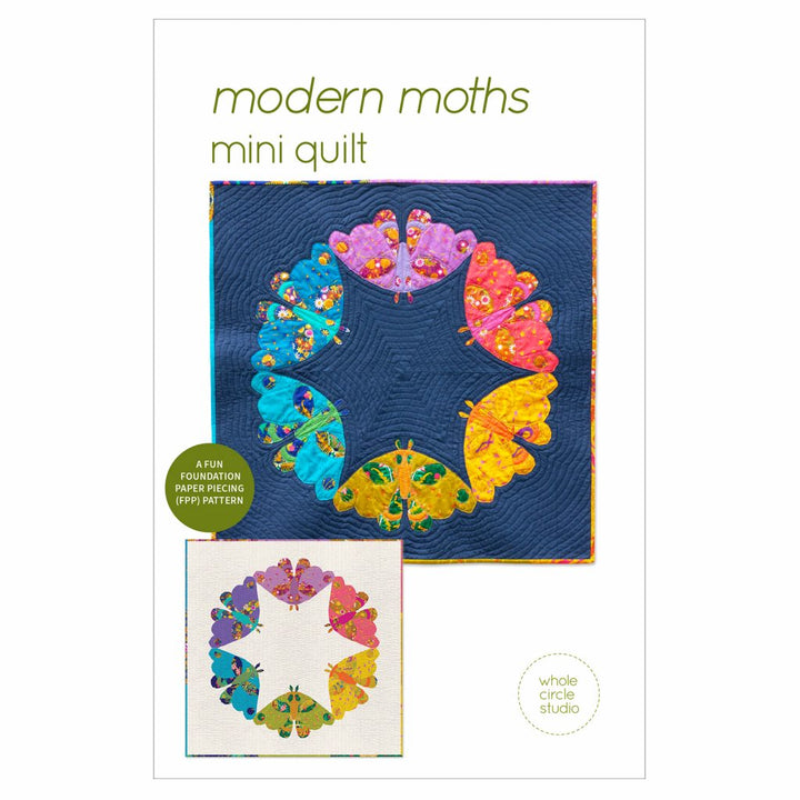 Modern Moths Mini Quilt Pattern