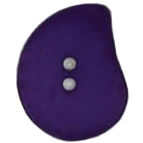 Dill Button 50mm Paisley Dark Lilac - 390142