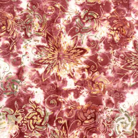 Tonga B8168 - Brick (Midnight Florals)