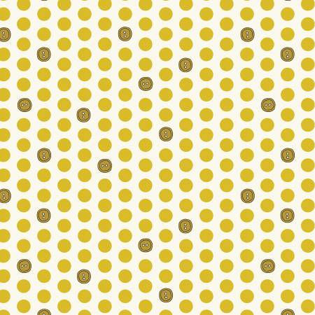 Bubbies Buttons and Blooms - Yellow Button Dots