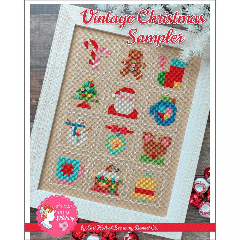 Vintage Christmas Sampler Cross Stitch