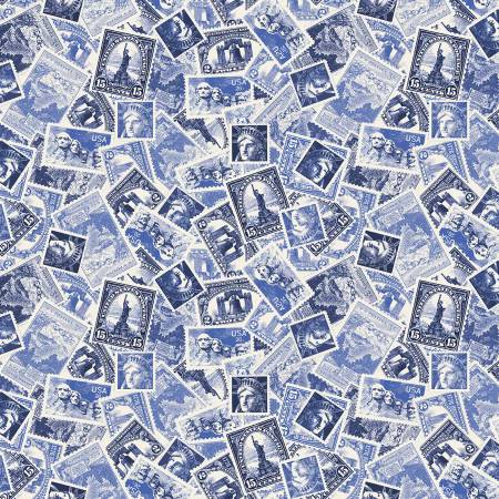 We The People - Blue Patriotic Stamps