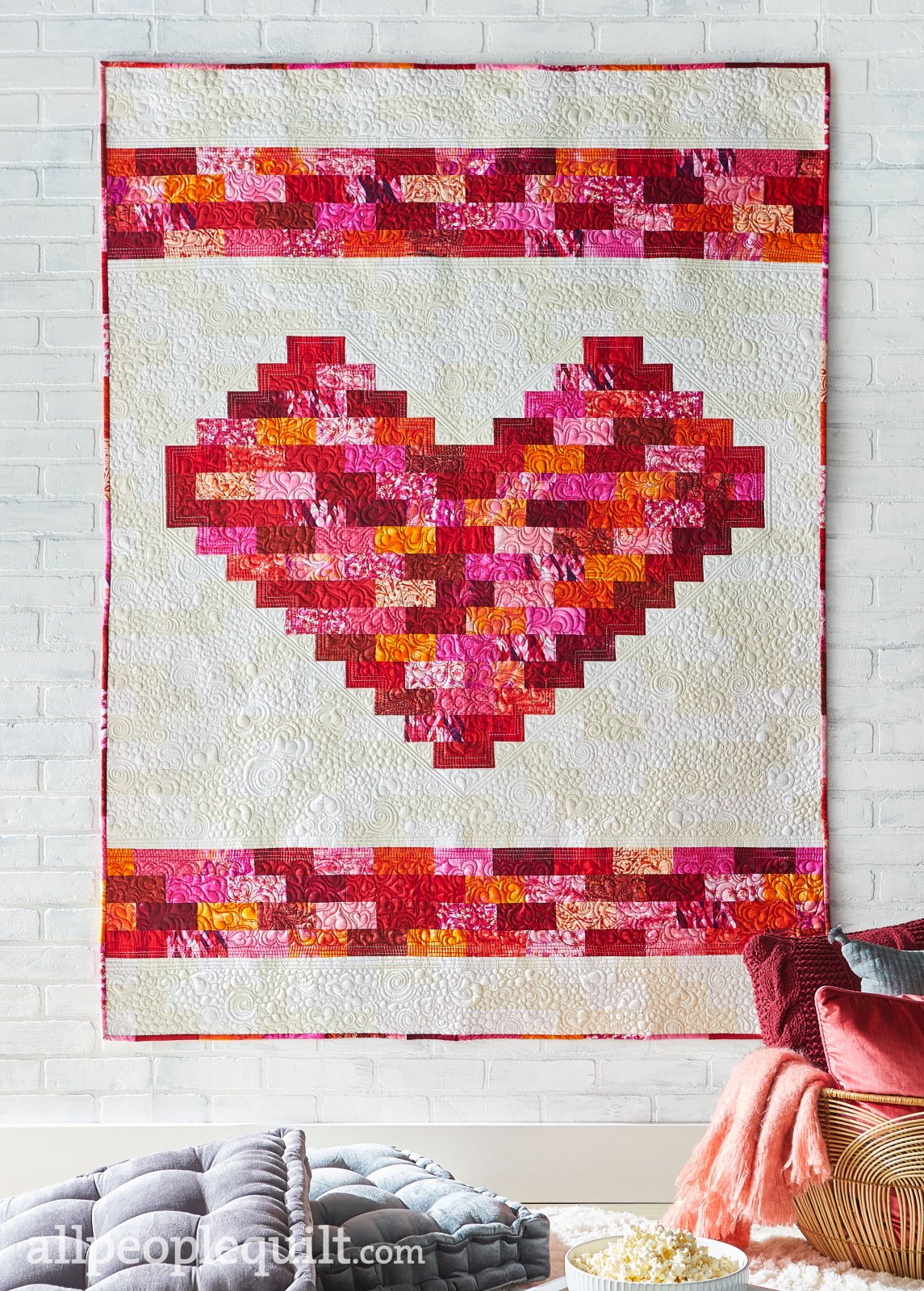 Kit 1048 Built On Love Quilt Sampler Magazine Quilt Kit