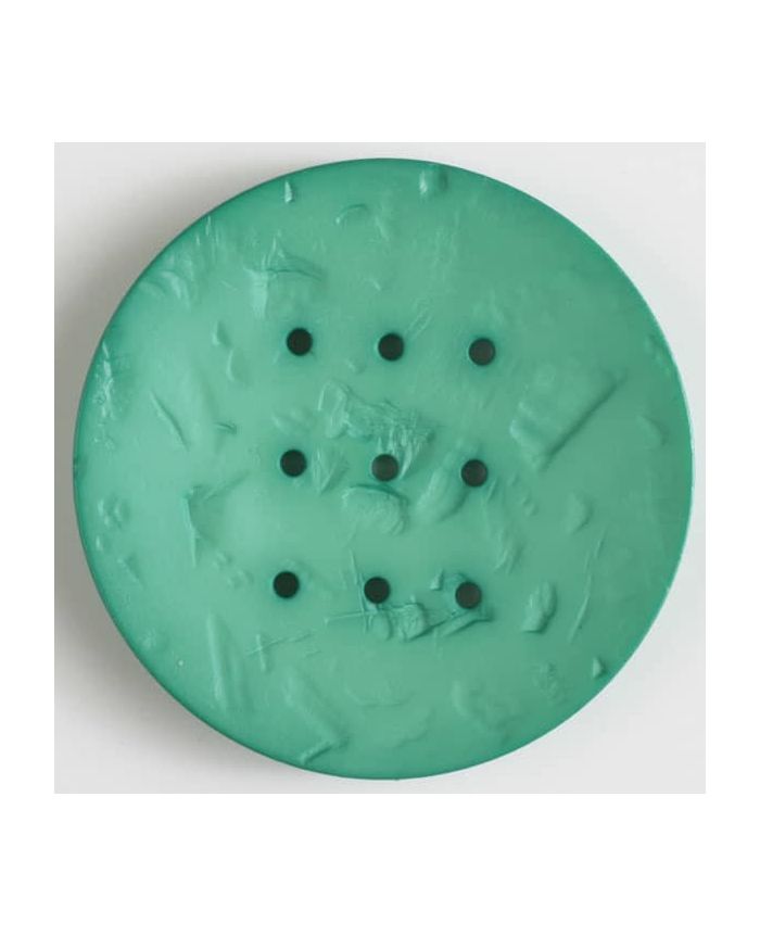 Dill Button 60mm Round Monogram Kelly