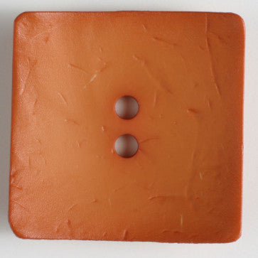 Dill Button 60mm Square - Pumpkin