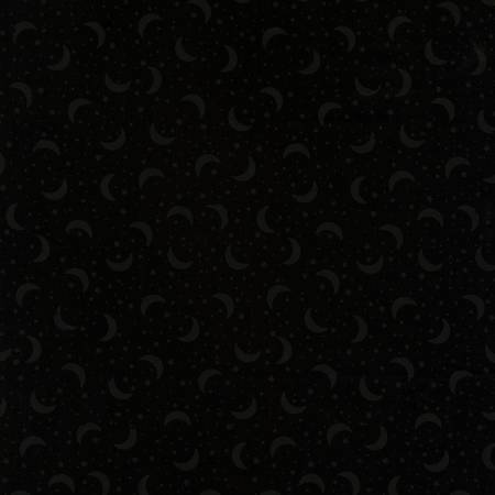 Black on Black Stars & Moons