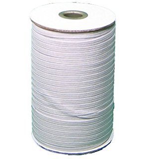 Elastic 1/4" White