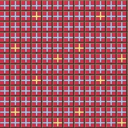 Double Grid Red - Lizzy Albright