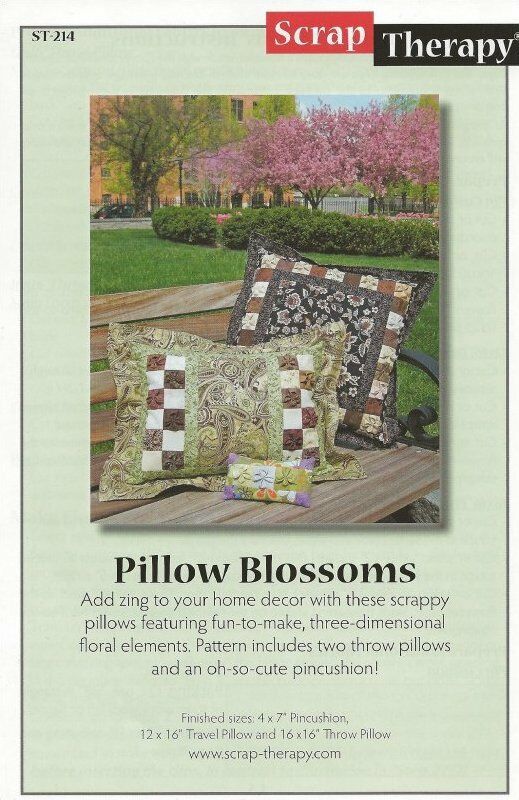 Pillow Blossoms Pattern with Puff Quilting Clip Set