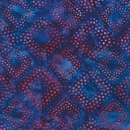 Connect the Dots - Purple Dots in Diamond Shape Batik