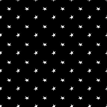Tossed Stars - Black Glow in the Dark