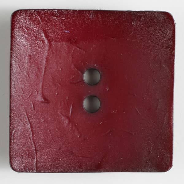 Dill Button 60mm Square - Wine