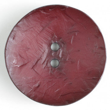 Dill Button 60mm Round Textured Wine