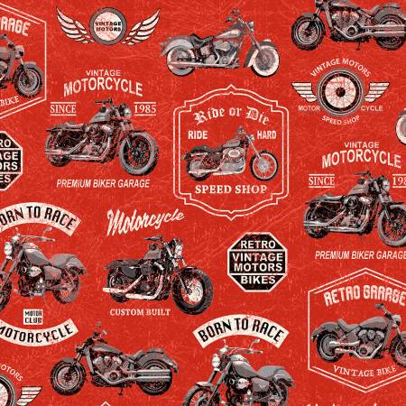 Vintage Motorcycles - Red