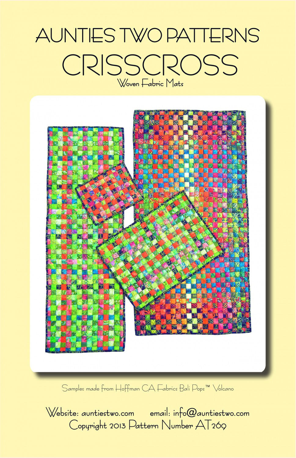 Crisscross Pattern for Fabric Woven Mats