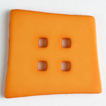Dill Button 55mm Square Orange 4 Hole