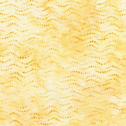 Connect the Dots - Daffodil Wavy Dot Batik