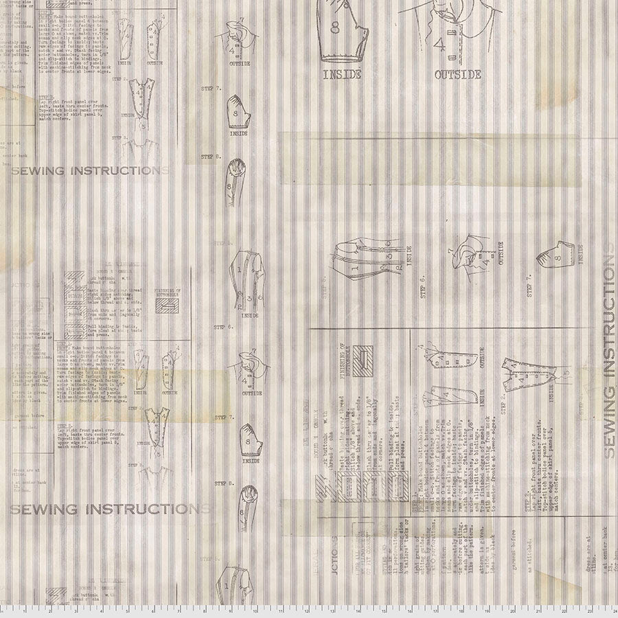 Monochrome - Sewing Instructions, Linen - PWTH110.LINEN