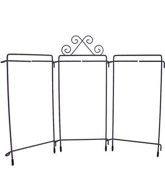 Tri-Stand Tabletop Display 6in x 12in Silver