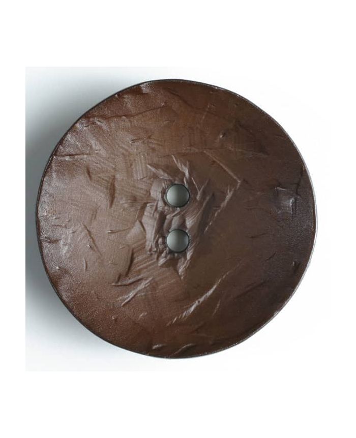 Dill Button 60mm Round Chocolate