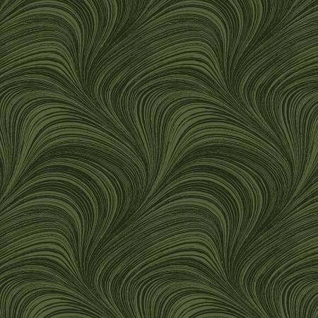 Wide Back - Dark Green Wave Texture