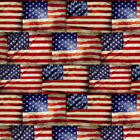 Multi Packed American Flags Patriotic