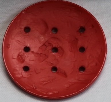 Dill Button 45mm Monogram Poppy
