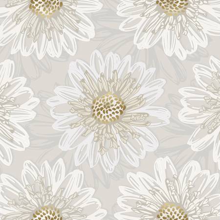 Shiny Objects - Pearl Embossed Blooms with Metallic