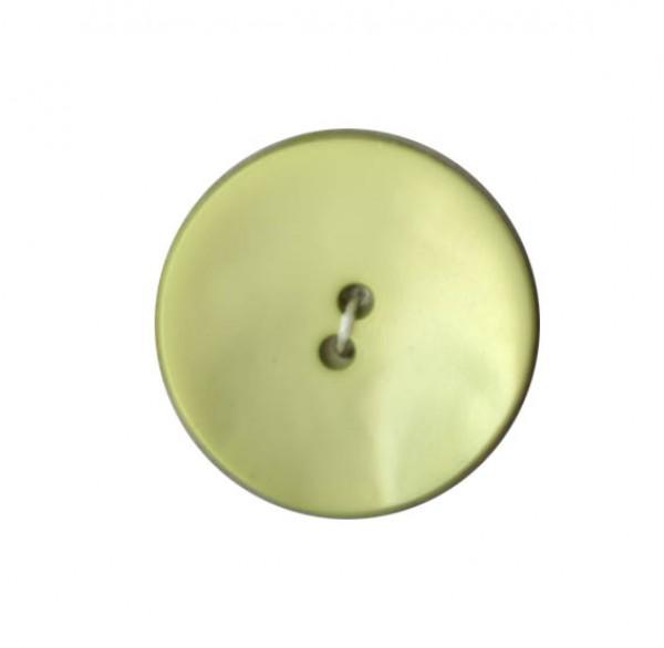 Dill Button 28mm lt. green wavy round