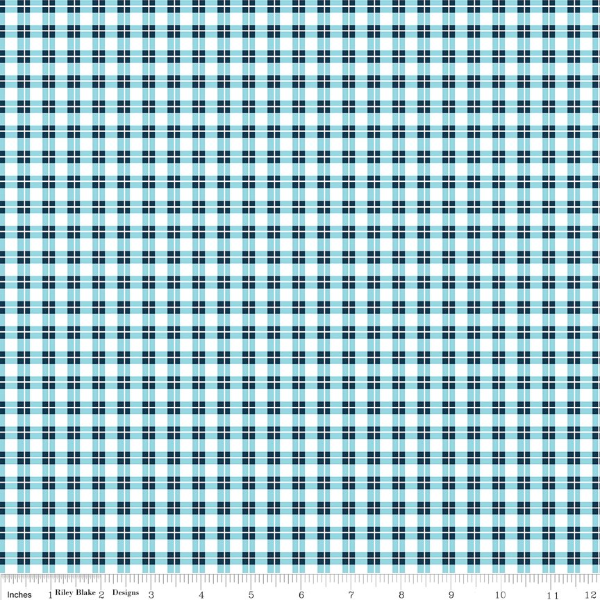 Harmony Farm - Blue Plaid