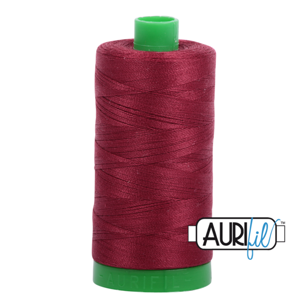 #2460 Dark Carmine Red Aurifil Cotton Thread
