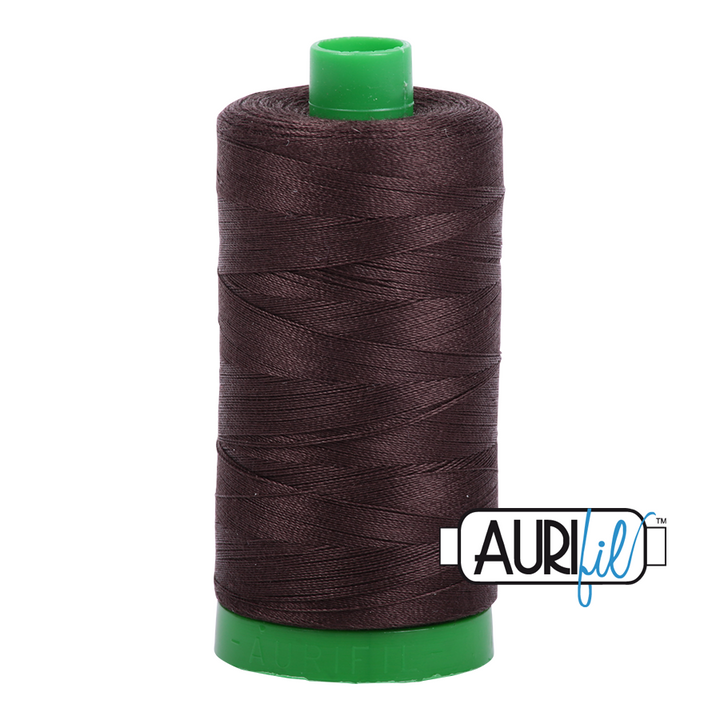 #1130 Very Dark Bark Aurifil Cotton Thread