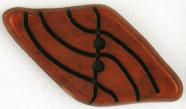 Dill Button 55mm Diamond Rust