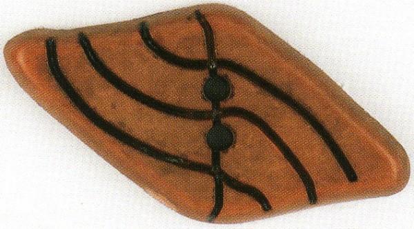 Dill Button 55mm Diamond Tan