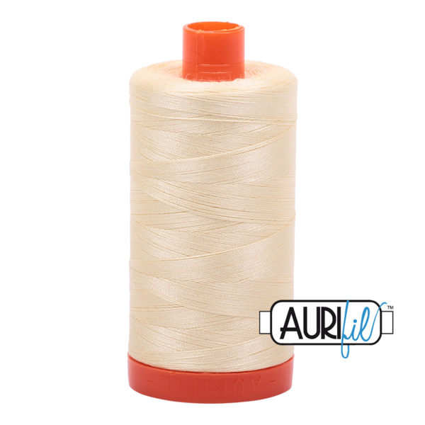 #2110 Light Lemon Aurifil Cotton Thread