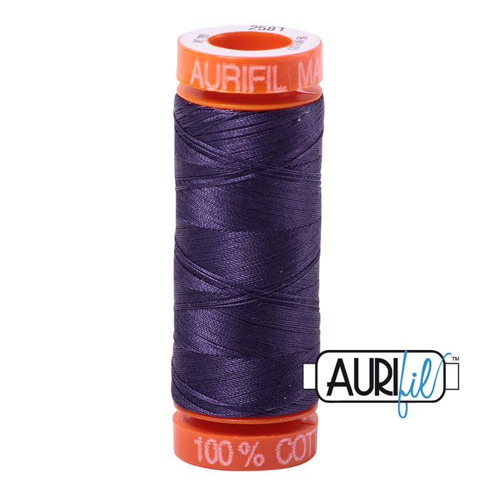 #2581 Dark Dusty Grape Aurifil Cotton Thread