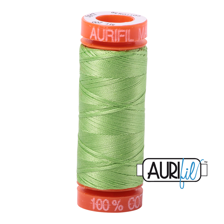 #5017 Shining Green Aurifil Cotton Thread