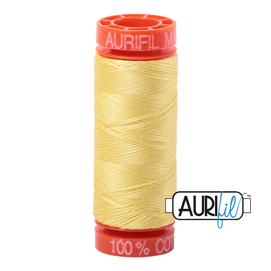 #2115 Lemon Aurifil Cotton Thread