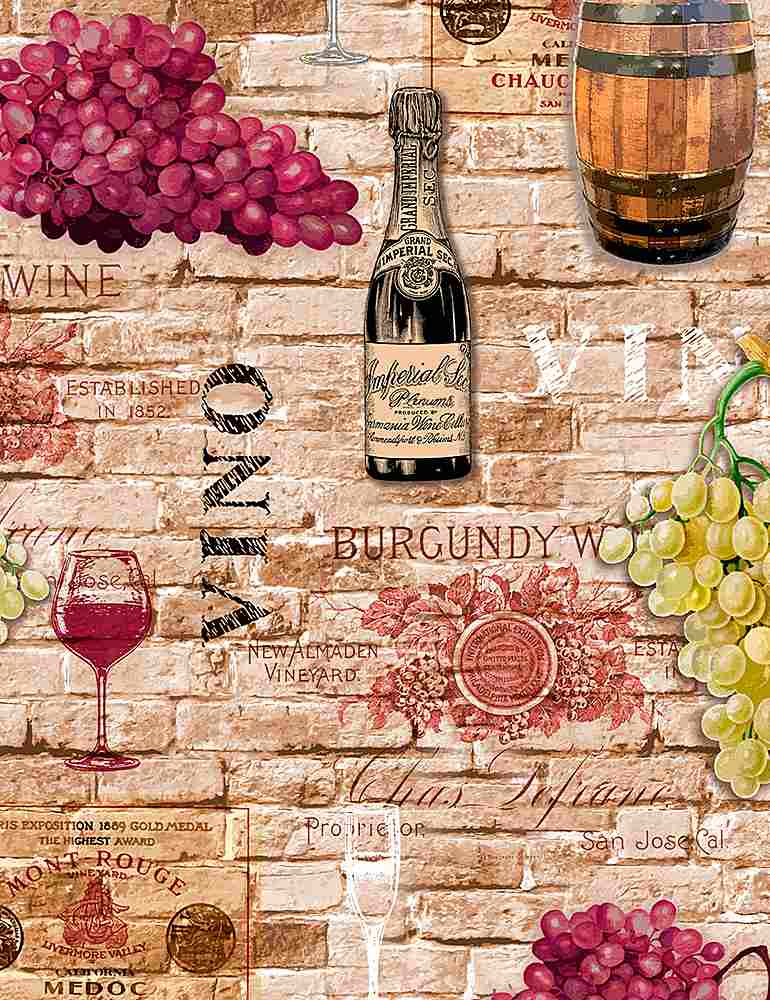 Wine Cellar - Wine Bottles on Text - WINE-C1093