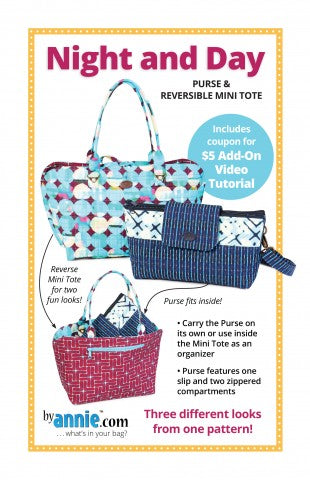 Night And Day Purse & Reversible Mini Tote Bag